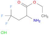 ethyl 2-amino-4,4,4-trifluorobutanoate hydrochloride