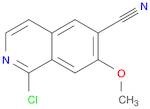 1-Chloro-7-methoxyisoquinoline-6-carbonitrile