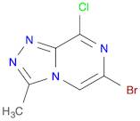 6-bromo-8-chloro-3-methyl-[1,2,4]triazolo[4,3-a]pyrazine