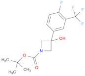 tert-butyl 3-[4-fluoro-3-(trifluoromethyl)phenyl]-3-hydroxyazetidine-1-carboxylate
