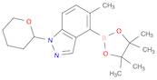 5-methyl-1-(oxan-2-yl)-4-(4,4,5,5-tetramethyl-1,3,2-dioxaborolan-2-yl)-1H-indazole