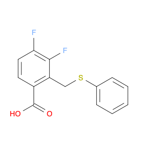 3,4-Difluoro-2-((phenylthio)methyl)benzoic acid