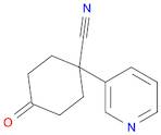 4-Oxo-1-(3-pyridinyl)cyclohexanecarbonitrile