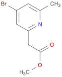 methyl 2-(4-bromo-6-methylpyridin-2-yl)acetate