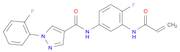 N-[4-Fluoro-3-[(1-oxo-2-propen-1-yl)amino]phenyl]-1-(2-fluorophenyl)-1H-pyrazole-4-carboxamide