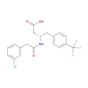 (S)-3-(2-(3-Chlorophenyl)acetamido)-4-(4-(trifluoromethyl)phenyl)butanoic acid