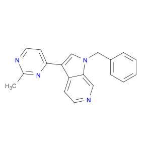 3-​(2-​Methyl-​4-​pyrimidinyl)​-​1-​(phenylmethyl)​-1H-​pyrrolo[2,​3-​c]​pyridine