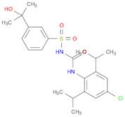 N-((4-Chloro-2,6-diisopropylphenyl)carbamoyl)-3-(2-hydroxypropan-2-yl)benzenesulfonamide