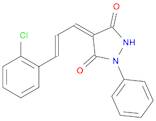 4-(3-(2-Chlorophenyl)allylidene)-1-phenylpyrazolidine-3,5-dione