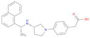 4-[(3S)-3-[[(1R)-1-(1-Naphthalenyl)ethyl]amino]-1-pyrrolidinyl]benzeneaceticAcid