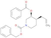 Cis-benzyl 4-allyl-3-(benzoyloxy)piperidine-1-carboxylate