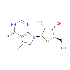 7-((2R,3R,4S,5R)-3,4-dihydroxy-5-(hydroxymethyl)tetrahydrofuran-2-yl)-5-fluoro-3H-pyrrolo[2,3-d]py…