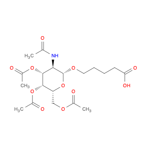 5-[(3,4,6-Tri-O-acetyl-2-acetylamido-2-deoxy-b-D-galactopyranosyl)oxy]pentanoic acid