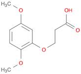 3-(2,5-Dimethoxyphenoxy)propanoic acid