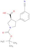 (3S,4R)-1-(tert-butoxycarbonyl)-4-(3-cyanophenyl)pyrrolidine-3-carboxylic acid