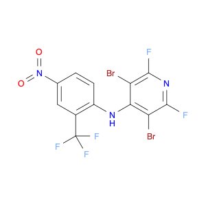 3,5-Dibromo-2,6-difluoro-N-(4-nitro-2-(trifluoromethyl)phenyl)pyridin-4-amine