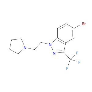 5-Bromo-1-(2-(pyrrolidin-1-yl)ethyl)-3-(trifluoromethyl)-1H-indazole
