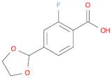 4-(1,3-Dioxolan-2-yl)-2-fluorobenzoic acid