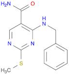 4-(Benzylamino)-2-(methylthio)pyrimidine-5-carboxamide