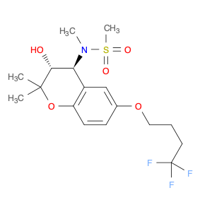 N-[(3R,4S)-3,4-Dihydro-3-hydroxy-2,2-dimethyl-6-(4,4,4-trifluorobutoxy)-2H-1-benzopyran-4-yl]-N-me…