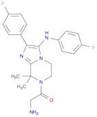 2-Amino-1-[2-(4-fluorophenyl)-3-[(4-fluorophenyl)amino]-5,6-dihydro-8,8-dimethylimidazo[1,2-a]py...