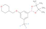 3-(Tetrahydro-2H-pyran-4-ylmethoxy)-5-trifluoromethylphenylboronic acid, pinacol ester