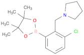 3-Chloro-2-(pyrrolidinomethyl)phenylboronic acid, pinacol ester