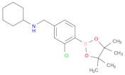 2-Chloro-4-(N-cyclohexylaminomethyl)phenylboronic acid, pinacol ester