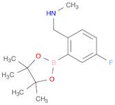 2-(N-Methylaminomethyl)-5-fluorophenylboronic acid, pinacol ester