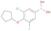 3-Chloro-4-(cyclopentyloxy)-5-fluorophenylboronic acid