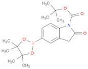 1H-Indole-1-carboxylic acid, 2,3-dihydro-2-oxo-5-(4,4,5,5-tetramethyl-1,3,2-dioxaborolan-2-yl)-, 1…