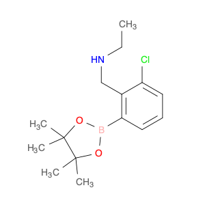 3-Chloro-2-(N-ethylaminomethyl)phenylboronic acid, pinacol ester