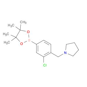 3-Chloro-4-(pyrrolidinomethyl)phenylboronic acid, pinacol ester