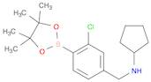 2-Chloro-4-(N-cyclopentylaminomethyl)phenylboronic acid, pinacol ester