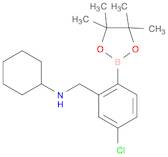 4-Chloro-2-(N-cyclohexylaminomethyl)phenylboronic acid, pinacol ester