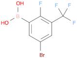 5-Bromo-2-fluoro-3-trifluoromethylphenylboronic acid