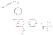 N-[[4-[2-[[4-(2-Butyn-1-yloxy)phenyl]sulfonyl]-1-(formylhydroxyamino)ethyl]phenyl]methyl]methane...