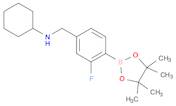 4-(N-Cyclohexylaminomethyl)-2-fluorophenylboronic acid, pinacol ester