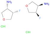 rac-(3R,4R)-4-fluorooxolan-3-amine hydrochloride, cis