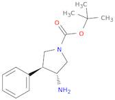 TERT-BUTYL (3R,4S)-3-AMINO-4-PHENYLPYRROLIDINE-1-CARBOXYLATE