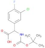 2-((TERT-BUTOXYCARBONYL)AMINO)-2-(3-CHLORO-4-FLUOROPHENYL)ACETIC ACID