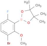 2-(3-bromo-6-fluoro-2-methoxyphenyl)-4,4,5,5-tetramethyl-1,3,2-dioxaborolane