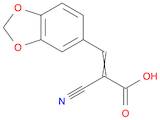 3-(2H-1,3-benzodioxol-5-yl)-2-cyanoprop-2-enoic Acid