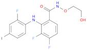 3,4-Difluoro-2-[(2-fluoro-4-iodophenyl)amino]-N-(2-hydroxyethoxy)benzamide