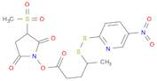 3-(methylsulfonyl)-2,5-dioxopyrrolidin-1-yl 4-((5-nitropyridin-2-yl)disulfanyl)pentanoate