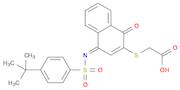 2-[[4-[[[4-(tert-Butyl)phenyl]sulfonyl]imino]-1-oxo-1,4-dihydro-2-naphthyl]thio]acetic Acid