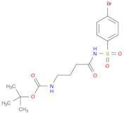 tert-Butyl (4-(4-bromophenylsulfonamido)-4-oxobutyl)carbamate