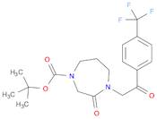 tert-Butyl 3-oxo-4-(2-oxo-2-(4-(trifluoromethyl)phenyl)ethyl)-1,4-diazepane-1-carboxylate