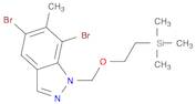 5,7-Dibromo-6-methyl-1-((2-(trimethylsilyl)ethoxy)methyl)-1H-indazole