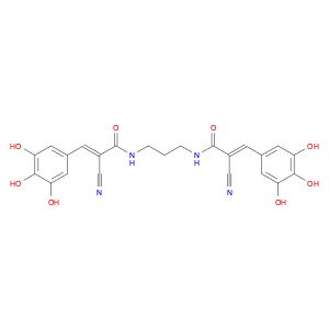 (2E,2'E)-N,N'-1,3-Propanediylbis[2-cyano-3-(3,4,5-trihydroxyphenyl)-2-propenamide]